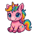 A rainbow Art Unicorn